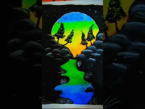 Beautiful nature drawing status #1TRENDING