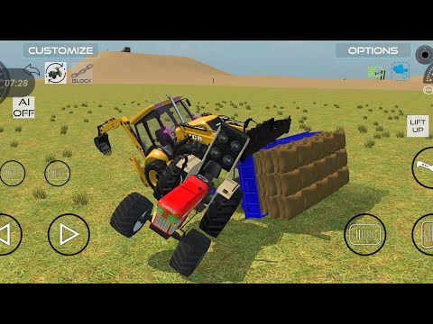 jcb tractor Indian vehicles simulator #jcb #tractor