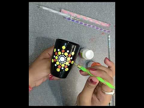 Dot Mandala Mug Painting @CreAtivESaKsHi11