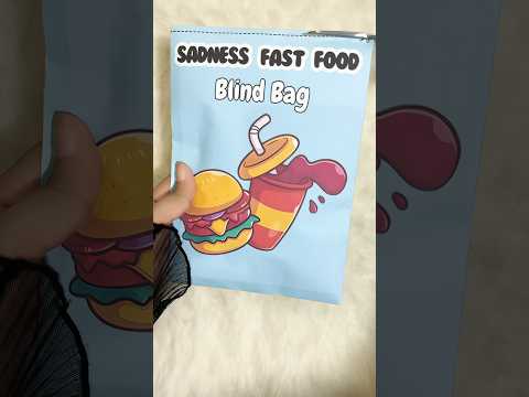 Sadness Fast Food🍟🌮 Blind Bag #blindbag #asmr #squishy #insideout2 #unboxing #craft #food