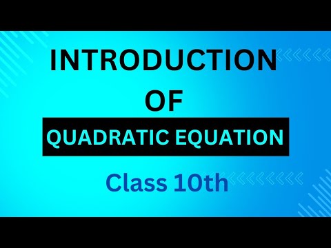 Quadratic Equation ||class 10 maths||Solving of quadratic equations|| nature of roots|| by Rubab mam