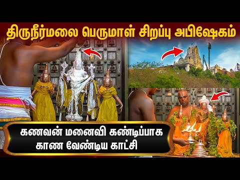 வாழ்வில் ஒருமுறையேனும் பார்க்கவேண்டிய தரிசனம் : Thiruneermalai Neervanna Perumal Abishegam