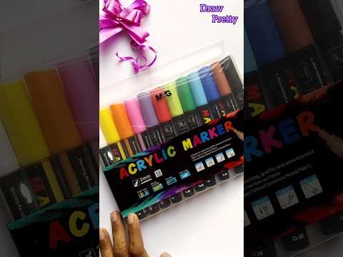 unboxing acrylic paint marker |  acrylic paint marker | Draw Pretty #drawpretty #unboxing #markers