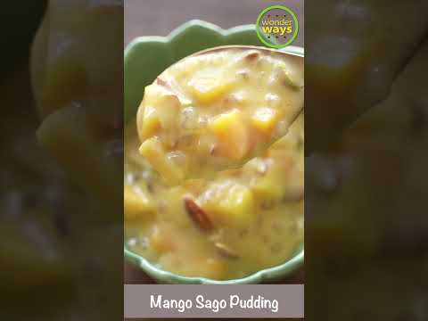 My best Summer pudding recipe | MagoSago Pudding | Healthy recipe for Fruit Pudding #ytshortsindia