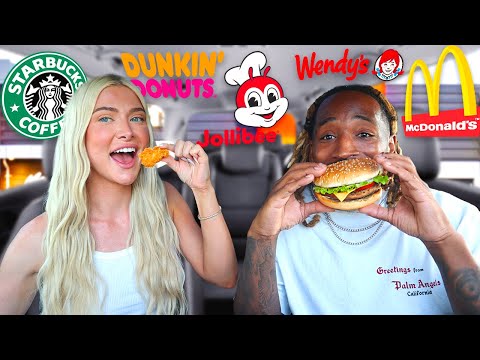 Eating The MOST POPULAR Food Items On Fast Food Restaurants Menus!