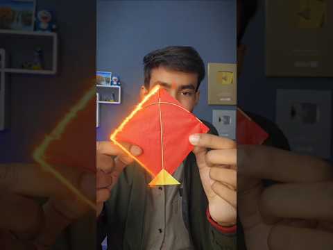 DIY Smallest Paper Kite 🪁 : tutorial #shorts