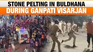 Maharashtra: Tensions Rise in Buldhana After Stone Pelting During Ganpati Visarjan | News9