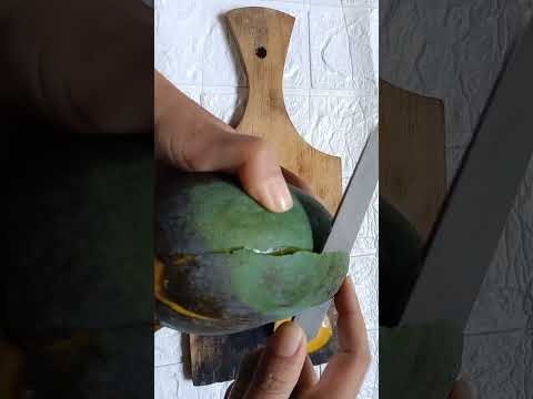 MEMOTONG BUAH MANGGA KOTAK KECIL / CUTING MANGO