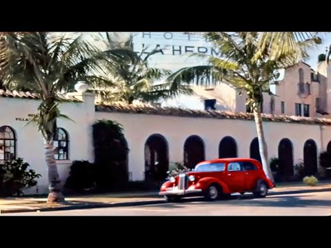 Florida 1930's in color [60fps, Remastered] w/sound design added