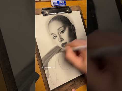 DRAWING ARIANA pt3 (tiktok:raymond.portraits) #art #artistdrawing #shortsvideo #artist #arianagrande