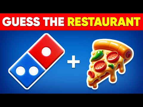 Guess the Fast Food Restaurant by Emoji? 🍕🍟 Quiz Dino