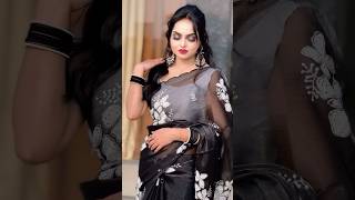 Blacksaree😍#shorts #youtube #sareelove #makeup #love #viralvideo #traditional #fashion #blacksaree