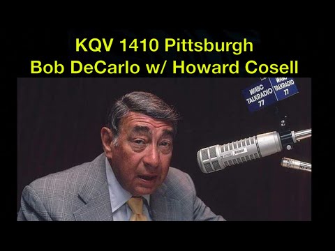 KQV 1410 Pittsburgh - Bob DeCarlo w/ Howard Cosell -  November 15 1973 Radio Aircheck