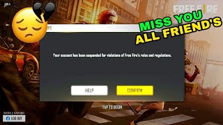 Id suspended free fire Miss you all #idbanned #suspended #ffidban #idsuspendedfreefire #dadabhai777