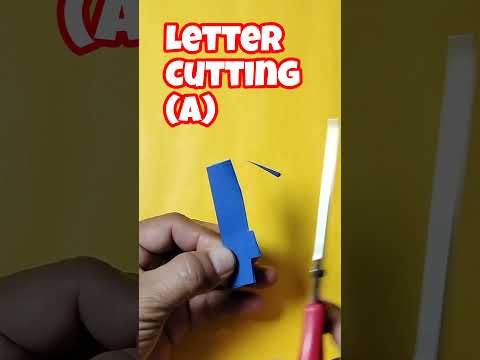 letter cutting A