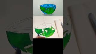 Timelapse Video | #shorts # save Earth Drawing Video