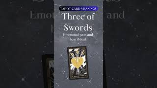 Healing Heartache: The Three of Swords Tarot Card | Tarot Talks Short #tarot #tarotreading