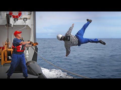 US Navy Sailor FALLS OFF Aircraft Carrier and Then THIS Happened...