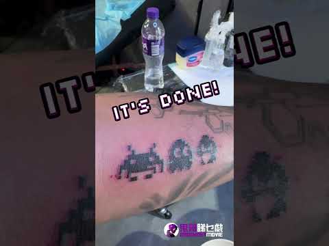 Super Cool Pixel Art Tattoo by Korean Pixel Tattoo Master