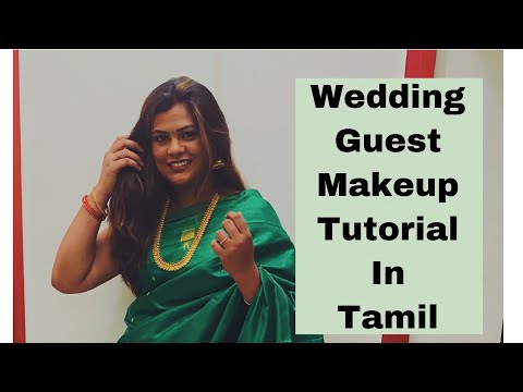 Marriage guest makeup look/ traditional makeup look tutorial in Tamil