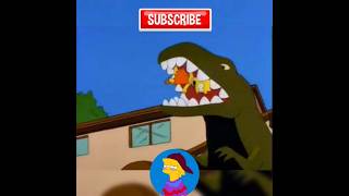 Bart Simpson Grows A Dinosaur!🦖 #shorts_video #youtubeshorts #funny