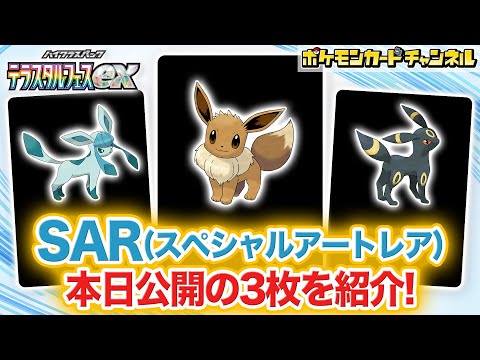 【最新情報】イーブイex・ブラッキーex・グレイシアexのSAR（スペシャルアートレア）をまとめて紹介！【ポケカ/ポケモンカード/テラスタルフェスex】