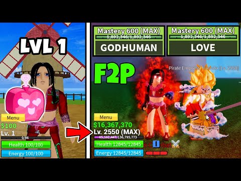 F2P Noob to Pro as Boa Hancock | Mastered Love Fruit & God Human | Unlocked Human V4 Full Awakening!