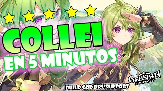 Mejor Dendro COLLEI BUILD GOD EN 5 MINUTOS! 🍀😍 - Guía build Collei - Genshin Impact