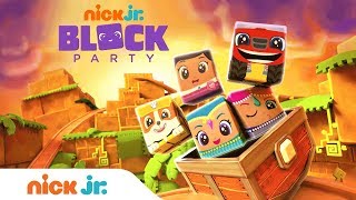 Block Party: The Golden Cube Treasure Hunt w/ PAW Patrol; Blaze; and more! | Nick Jr.