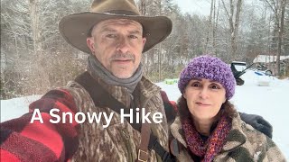 Snowy Walk in the Mountains of Appalachia