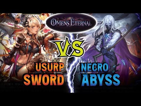 Usurpation Swordcraft vs Necrocharge Abysscraft | Omens Eternal | Shadowverse Evolve Gameplay