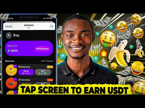 Tap Screen To Earn FREE USDT🤑| Claim FREE USDT With Banana Game Airdrop (with proof)