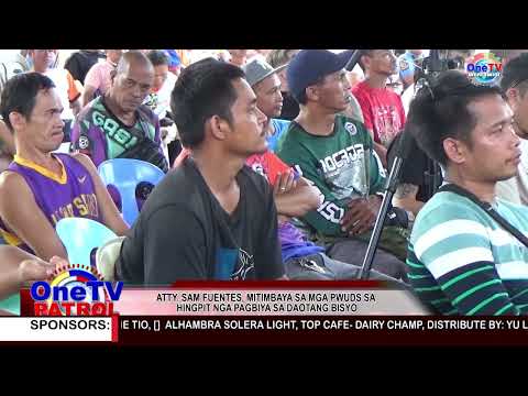 ATTY. SAM FUENTES, MITIMBAYA SA MGA PWUDS SA HINGPIT NGA PAGBIYA SA DAOTANG BISYO