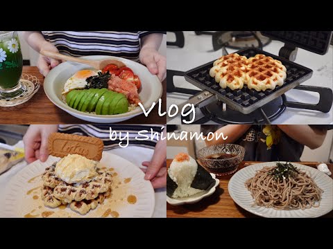 (SUB)Food vlog by a Japanese who spends time alone🥑🍨 | Mentaiko avocado bowl, soba, etc.