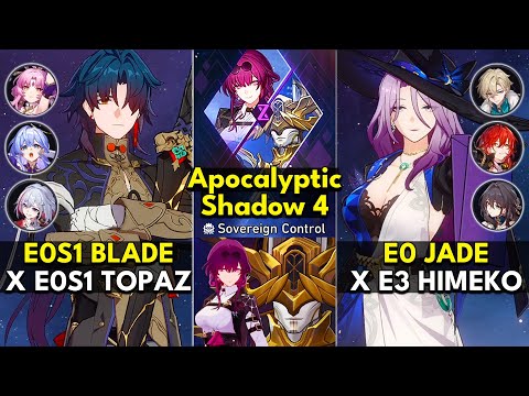 E0S1 Blade x Topaz & E0 Jade x Himeko | Apocalyptic Shadow Floor 4 3 Stars | Honkai: Star Rail 2.6