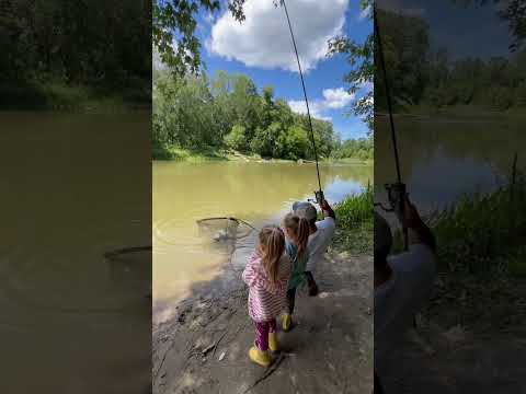 Weekend warriors. #fishing #naturekids