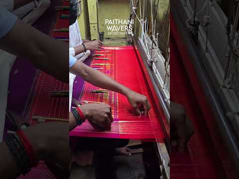 Superb Quality Paithani Silk Saree Making #paithani #handloom #fashion #tradisional #sarre