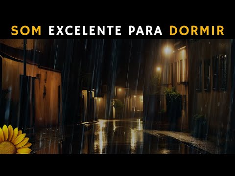 SOM da CHUVA Forte Descendo Pela CALHA com TROVOADAS, SOM EXCELENTE para DORMIR. Experimente