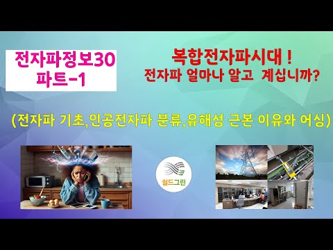 전자파정보30 -인공 전자파,의도적 전자파가 유해한 이유!