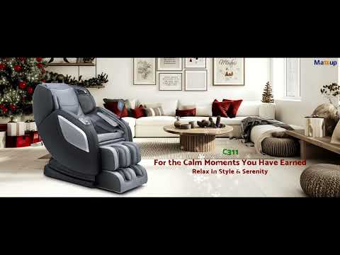 Mazzup Full Body Zero Gravity Shiatsu Massage Chair - Fully Assembled, LCD Screen, Shortcut Keys