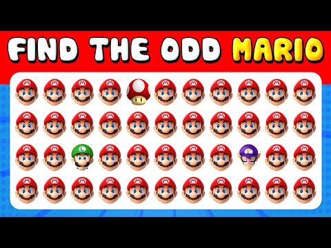 268 Puzzles for GENIUS 🎮 | Find the ODD One Out - Mario Quiz ⭐🧩 Easy, Medium, Hard Levels