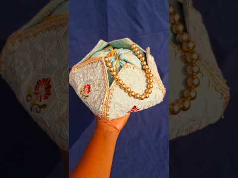 Diy Lotus Potli Bag 🪷 #lotus  #potlibag #bag #lotuspotli #diybag #potlibags #handmade #handbags #yt