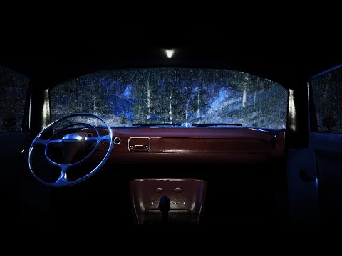 Relax with Rain on Car Sounds for Sleeping - Dimmed Screen | Rain on Window - Beat Insomnia