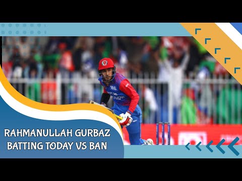 Rahmanullah Gurbaz batting today vs Ban || Rahmanullah Gurbaz 145 runs today || #gurbaz #afgvsban