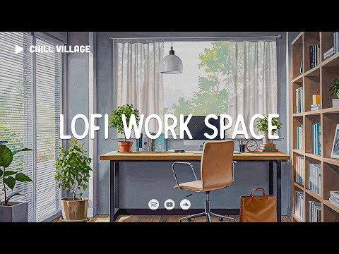 Chill Workspace Vibes 📂 Lofi Deep Focus Work/Study Concentration [chill lo-fi hip hop beats]