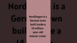 Did You know ? City in meteor crater... #lesserknownfacts #trivia #factshorts