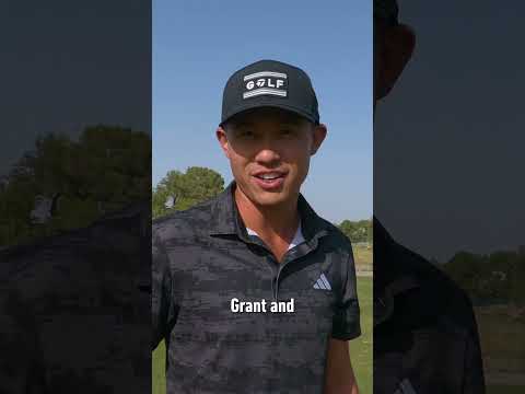 Collin Morikawa lets Grant Horvat try his TP5...the rest is history. #TaylorMade #shorts