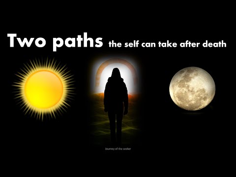 The two paths that the athman (soul, self) can take after death - Wisdom of the Chandogya Upanishad