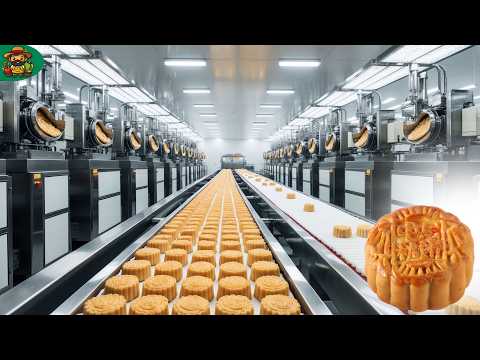 How Mooncake is made in Mega Factory: Mooncake Making Process | How It's Made