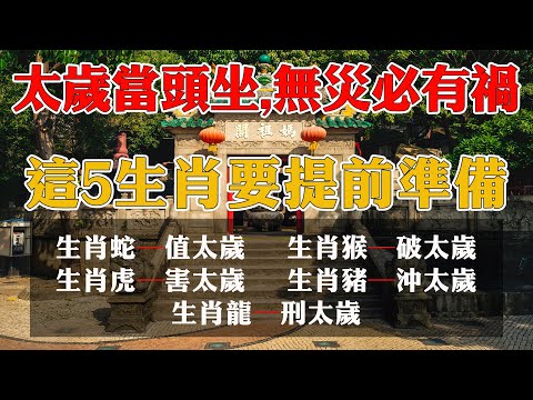 太歲洶洶！2025年犯太歲生肖（屬蛇、虎、龍、猴、豬）如何化險為夷？【佛語】#運勢 #風水 #佛教 #生肖 #佛語